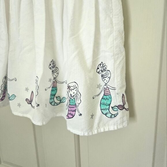 2/$15 Gymboree White Mermaid Print Dress - Picture 2 of 4